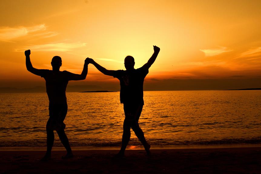 sunset yoga on hunstanton