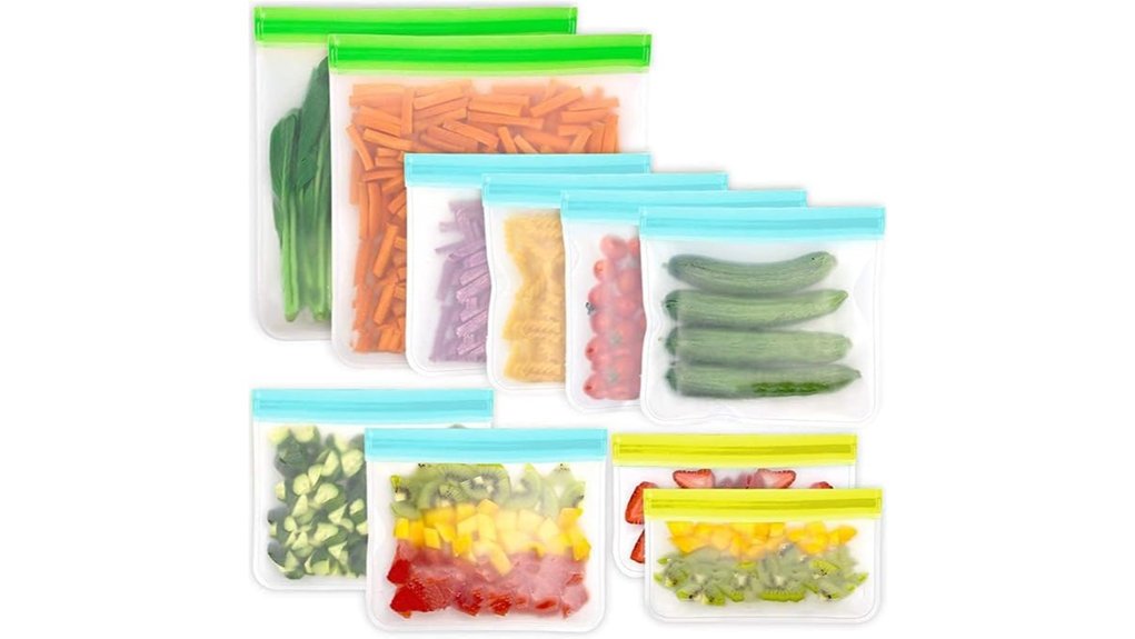 14 pack reusable bags bpa free