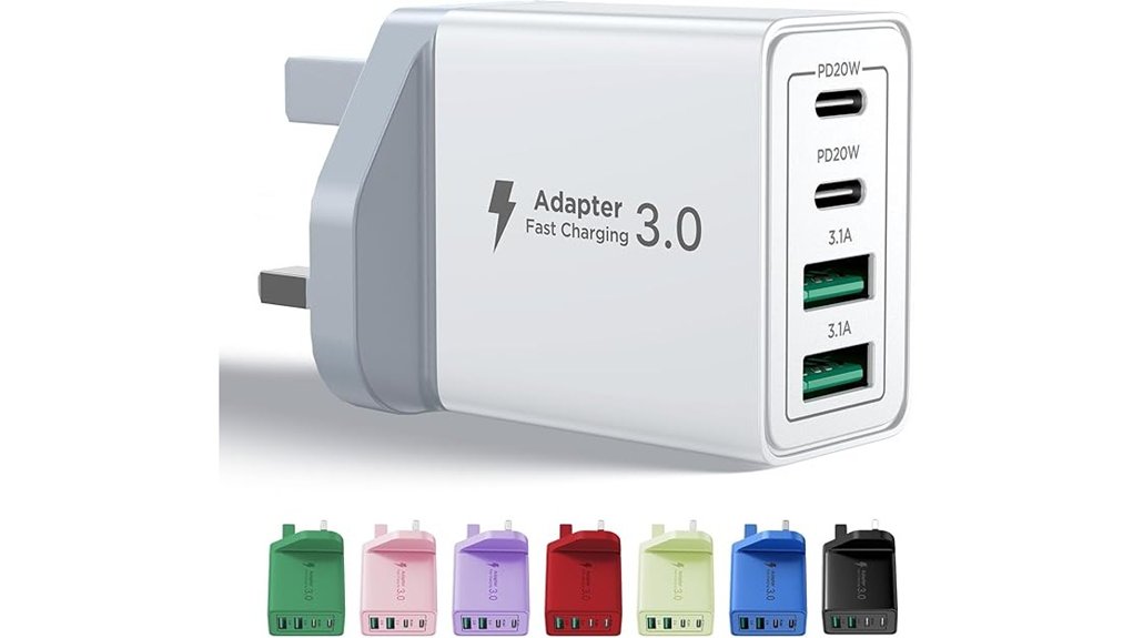 40w usb c 4 port charger
