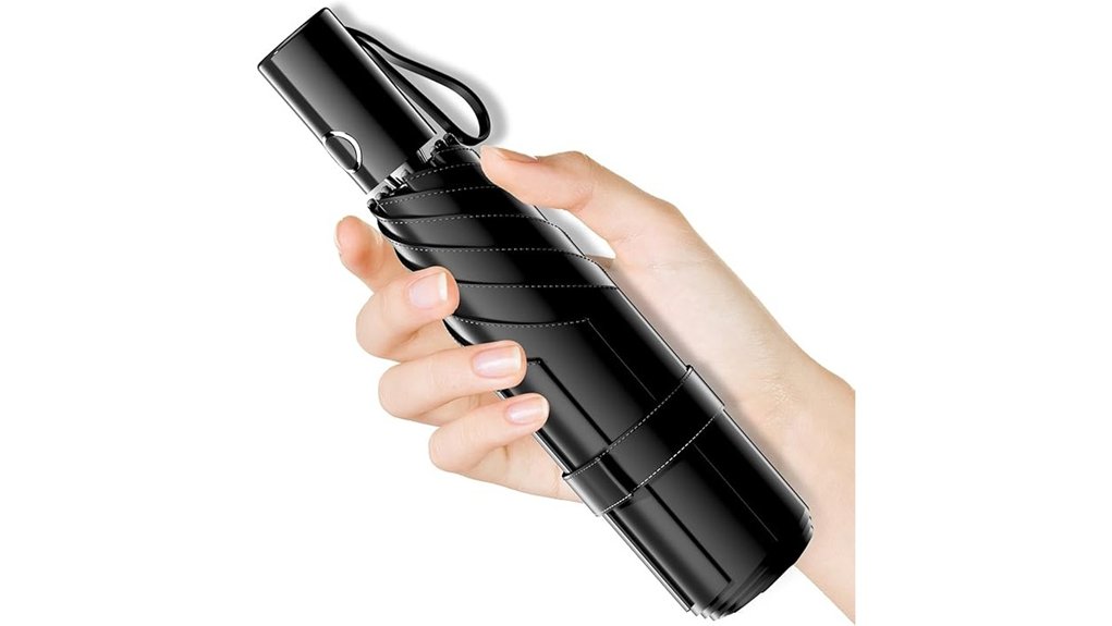 automatic folding travel umbrella