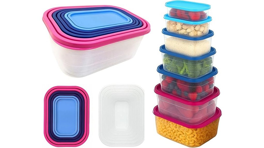 bh 7 in 1 stackable food storage set
