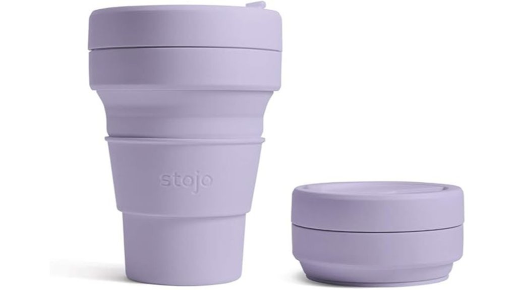 collapsible 12oz silicone cup