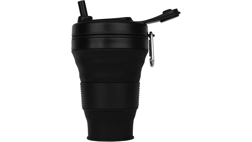 collapsible silicone travel cup