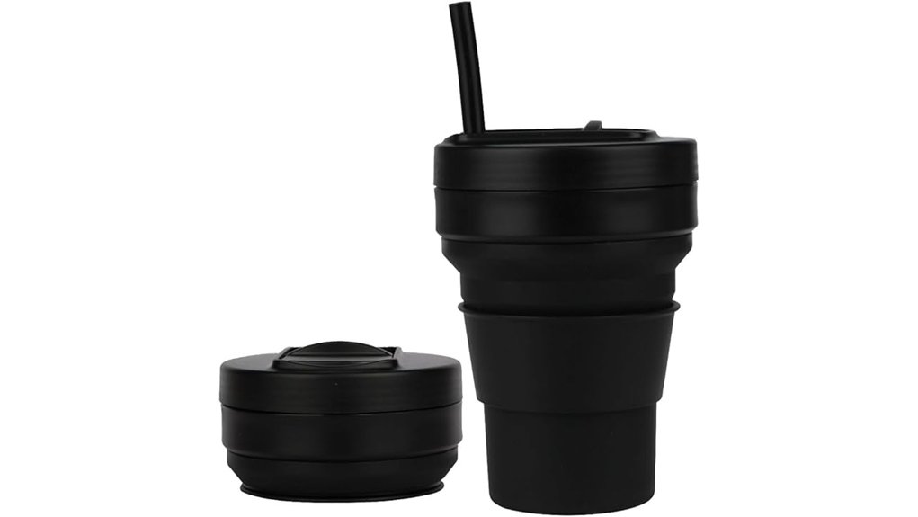collapsible silicone travel cup