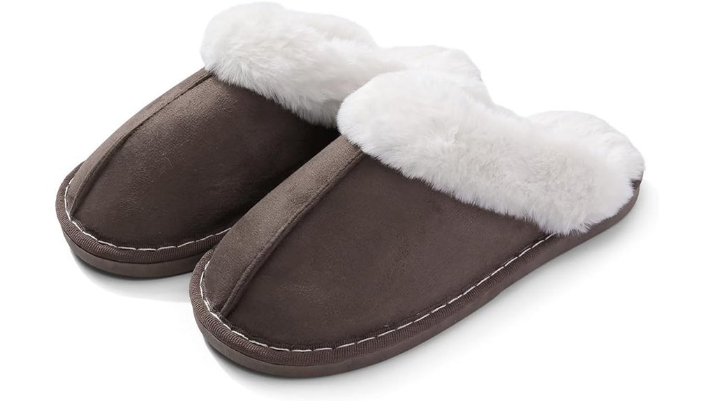 cozy fluffy memory foam slippers