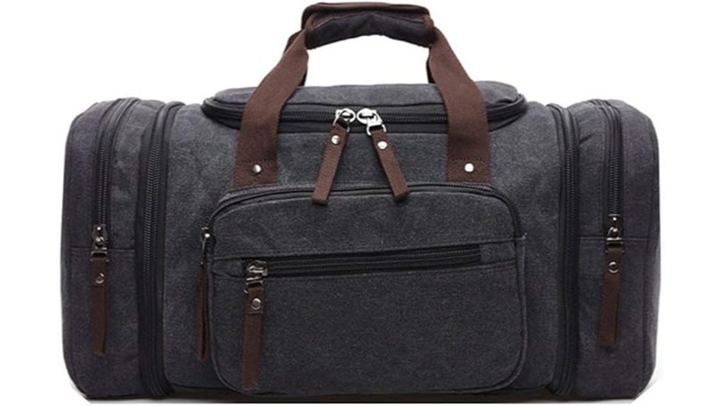 expandable canvas holdall 55l