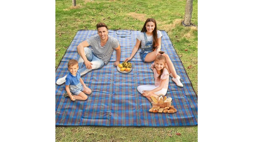 extra large tartan picnic blanket