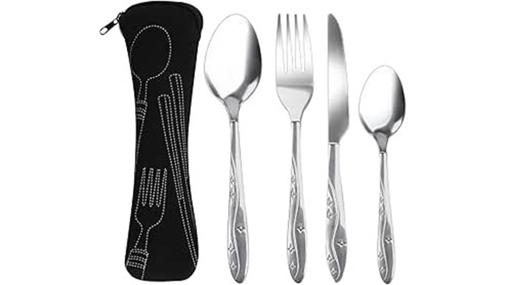 four piece stainless cutlery set