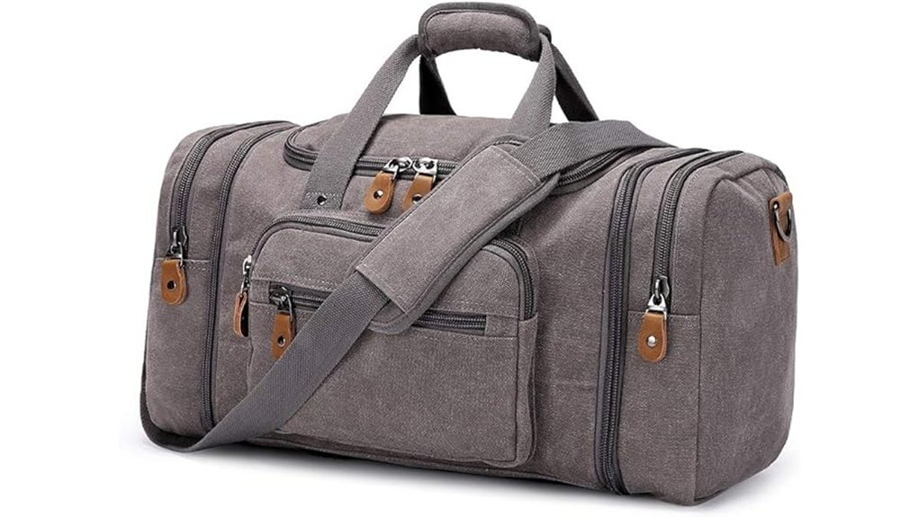 gonex grey expandable duffel bag
