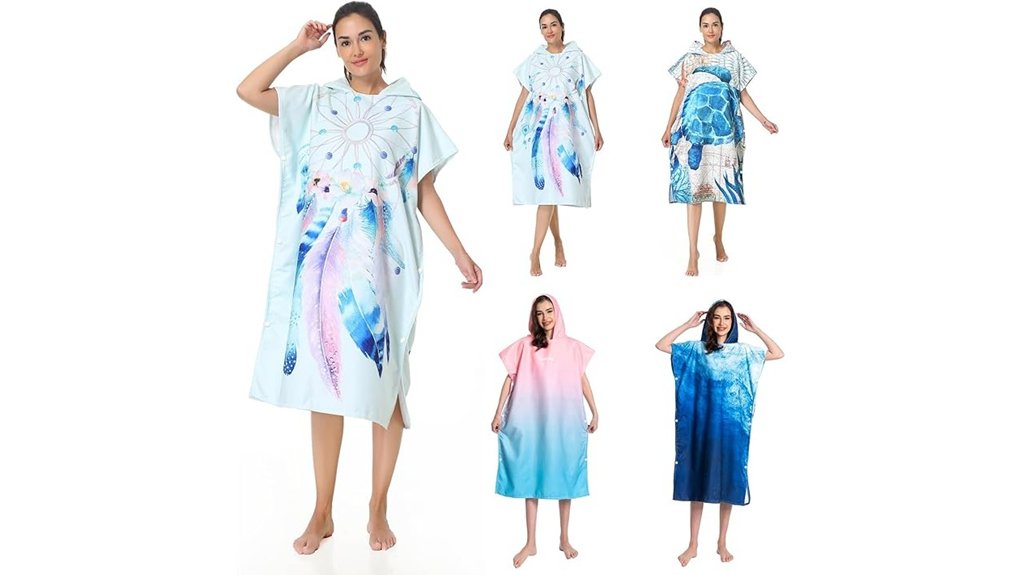 hooded quick dry towel poncho