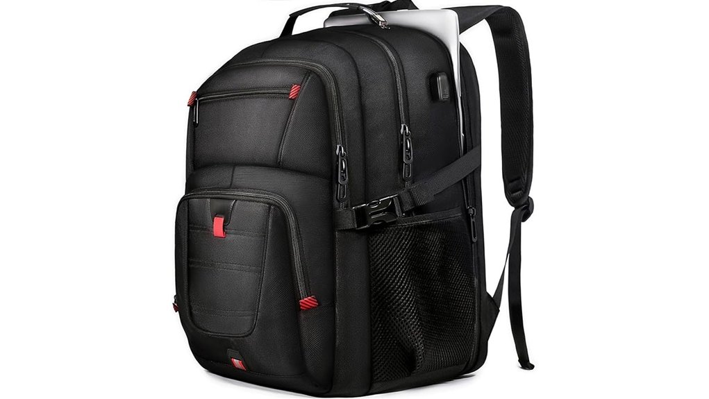 large anti theft travel backpack