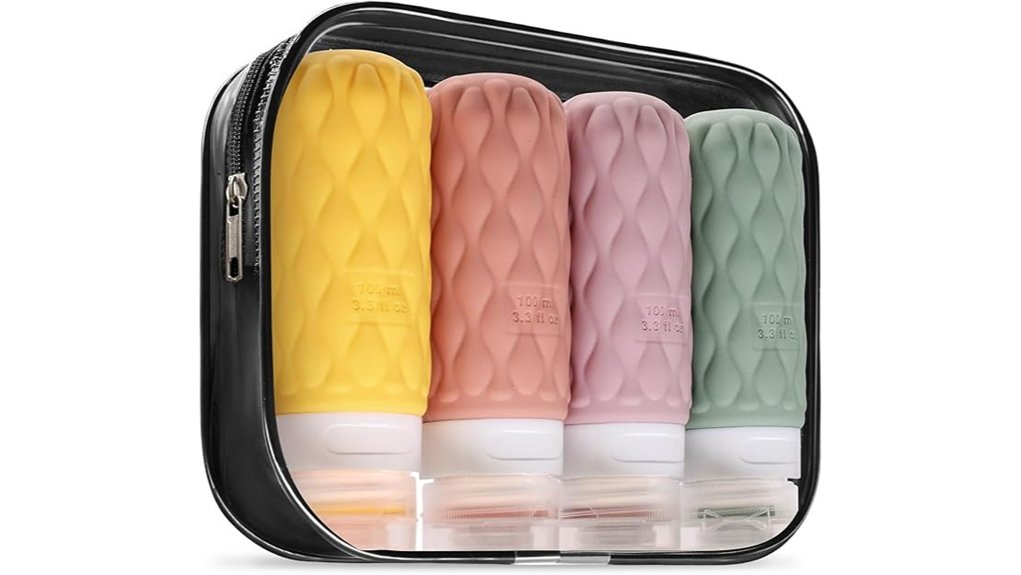 leakproof silicone travel bottles