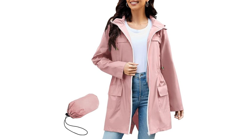 lightweight waterproof hooded jacket