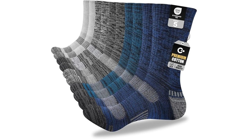 men s breathable cushioned crew