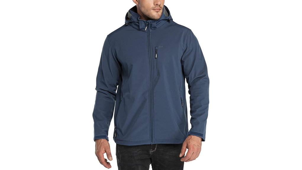 men s waterproof fleece lined softshell