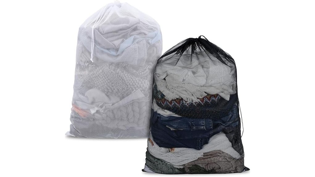 mesh laundry bags with drawstring