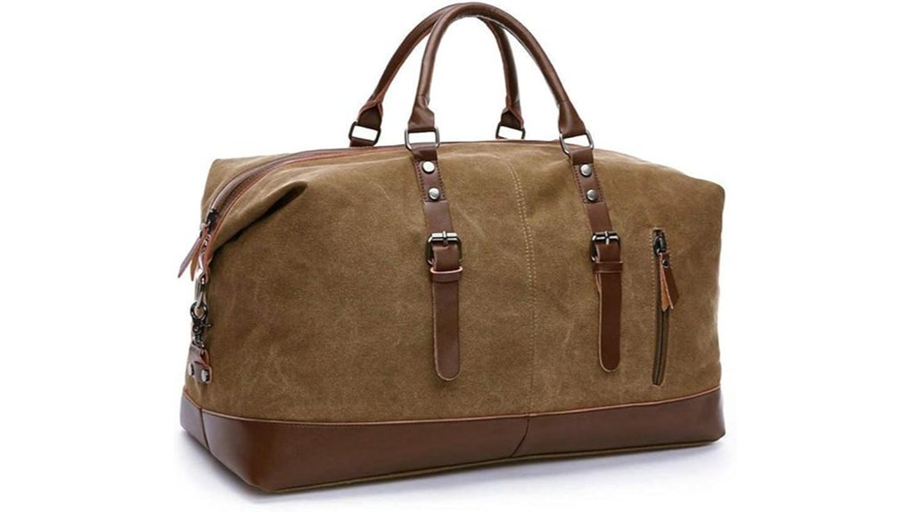 oversized canvas travel duffel