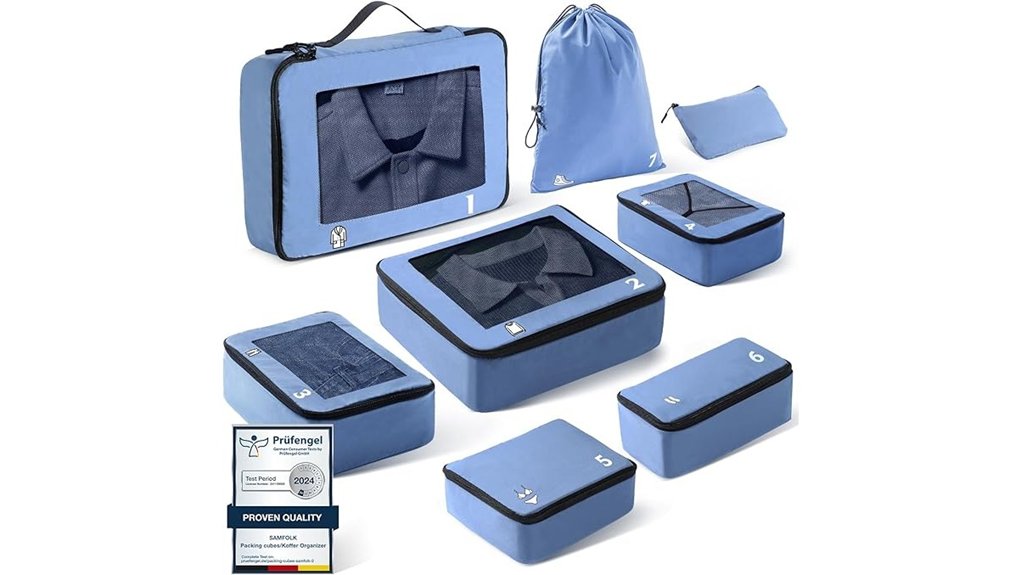packing cubes travel organizer set