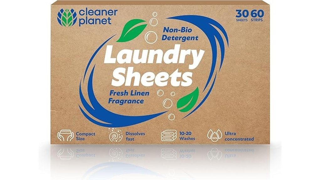 sol 30pk laundry sheets