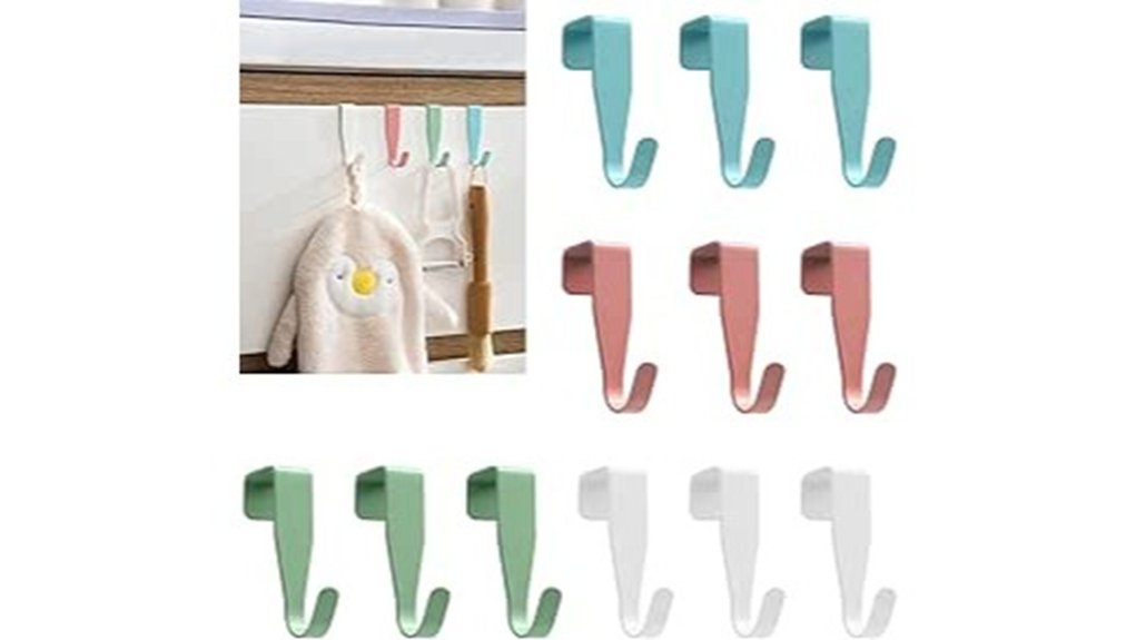 twelve pack assorted over the door hooks