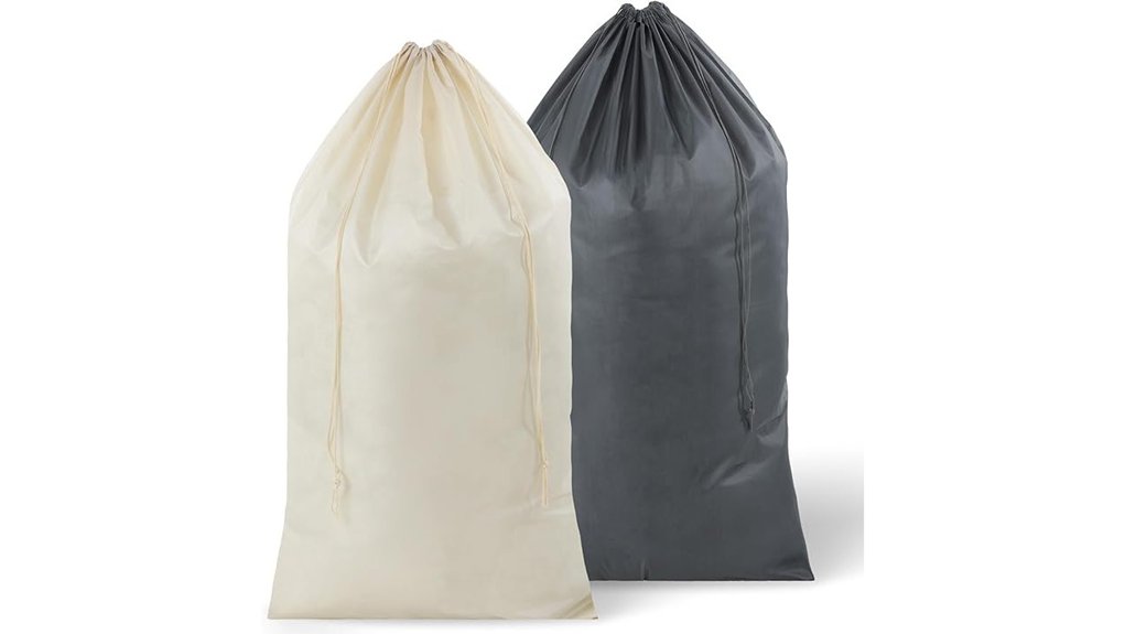 two large travel laundry bags
