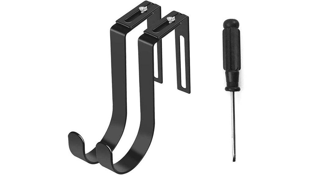 two pack adjustable over door hooks