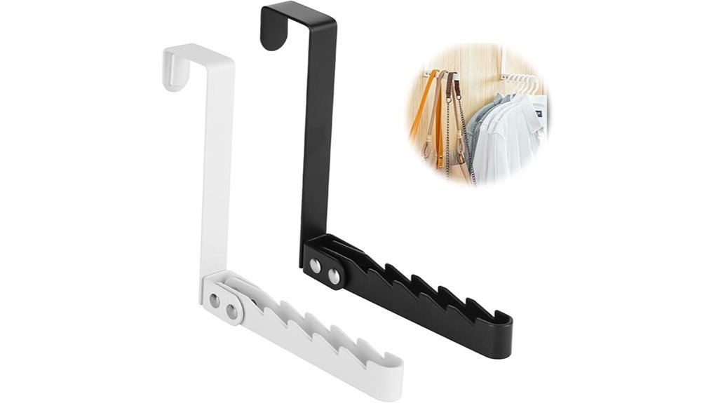 two pack folding grooved hooks