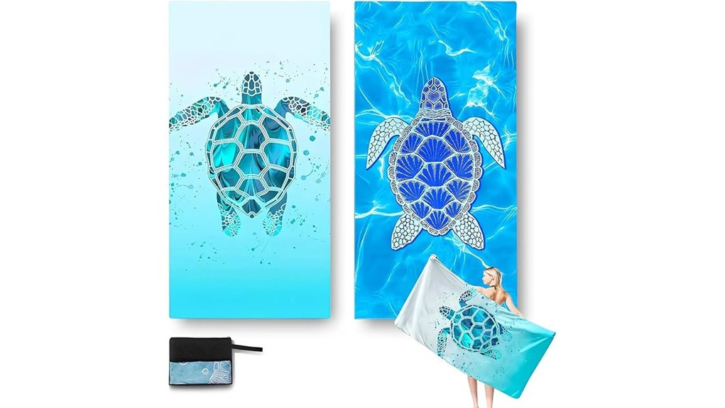 two pack microfibre beach towels