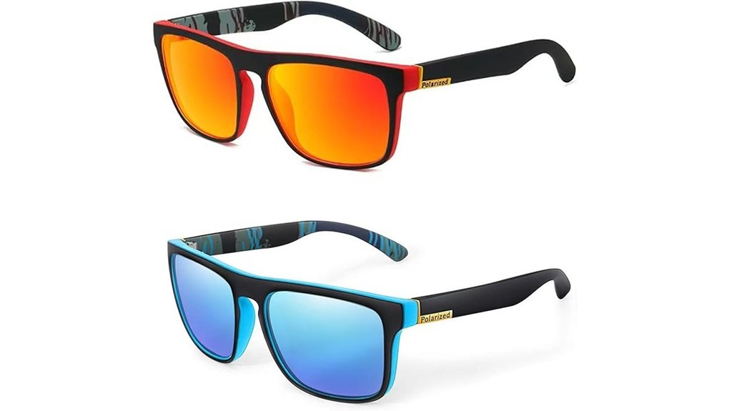 two polarised uv400 sunglasses