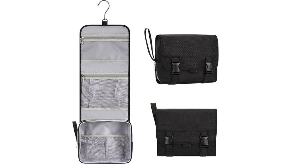 twofold hanging toiletry bag