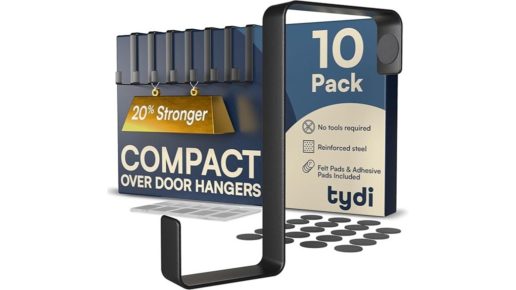 tydi compact over door hooks