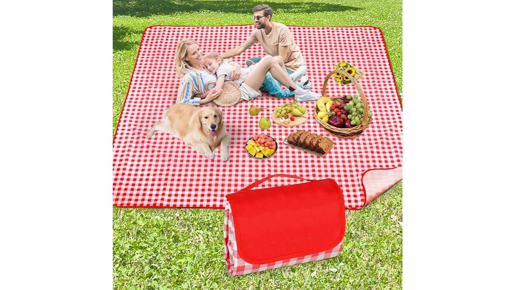 waterproof extra large red plaid