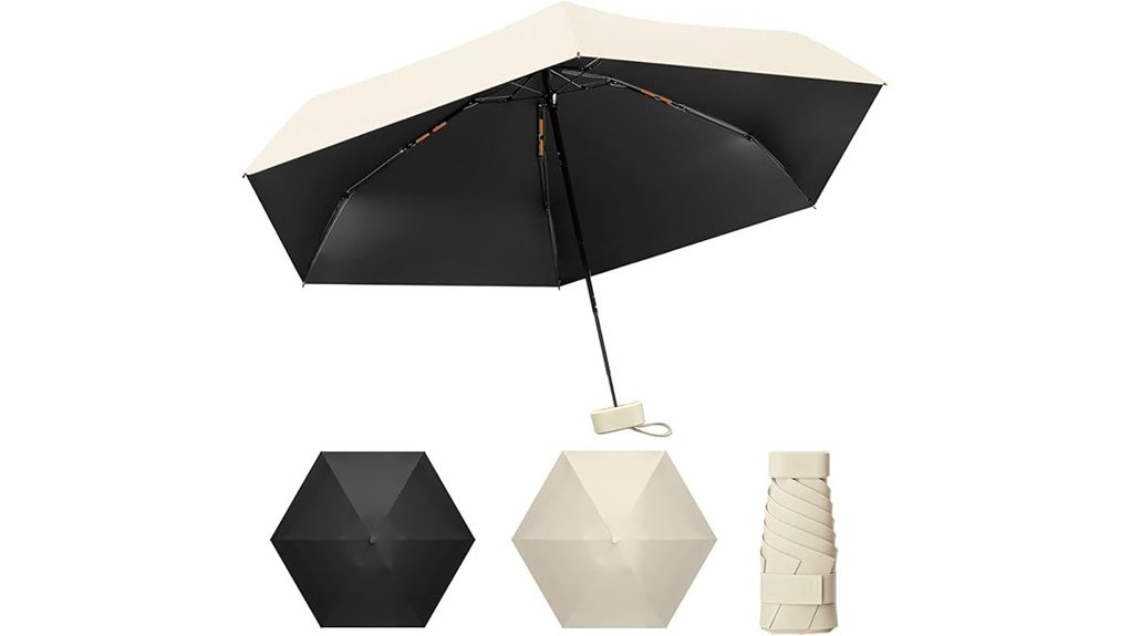 windproof compact folding umbrella