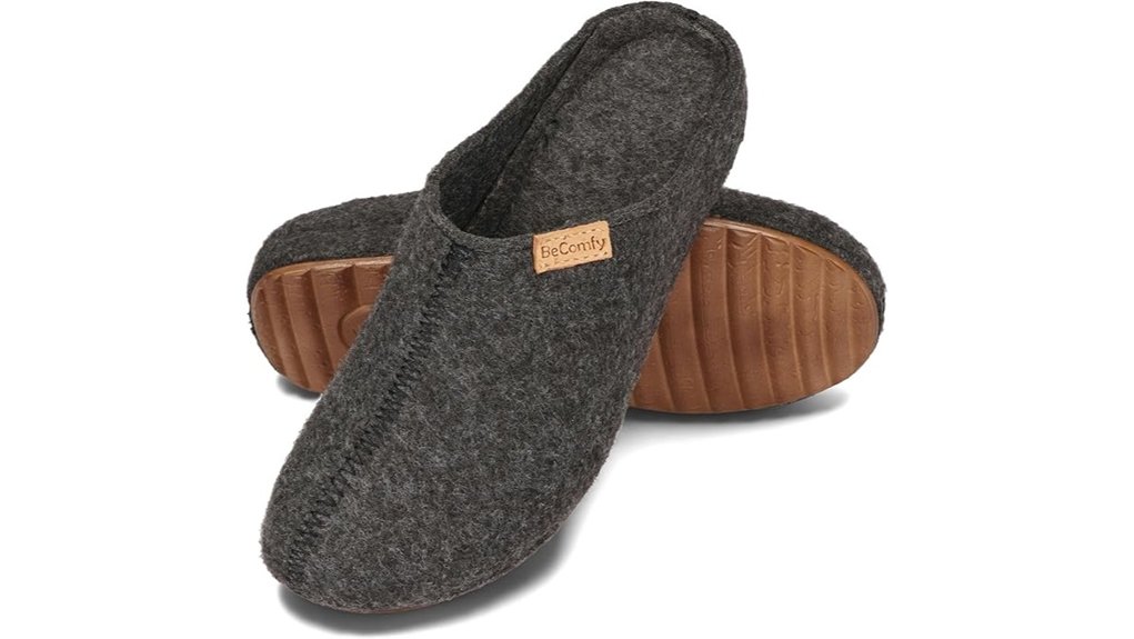 women s felt non slip slippers