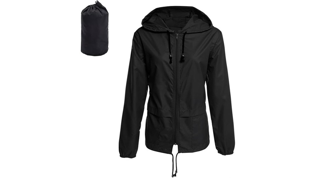 women s packable waterproof hooded